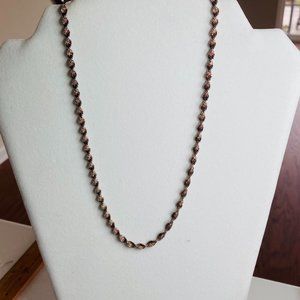 Twisted Herringbone Sterling 18" Chain Necklace